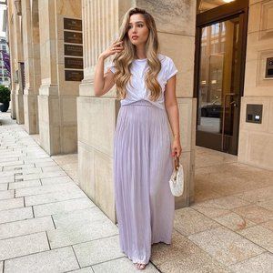 NWT Zara Pleated Palazzo Trousers